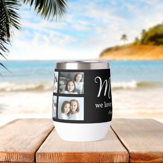 モダンスクリプト ママ 愛してる フォトコラージュ (ビーチ)