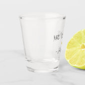 モダンスクリプト メイドオブオナー ゴールドハート シック ネーム ショットグラス (左)