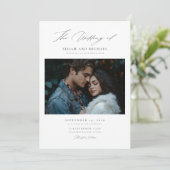 モダンスクリプト ラスティックエレガンス ウェディング招待状 招待状 (スタンド正面)