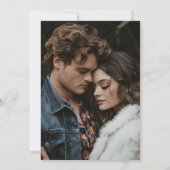 モダンスクリプト ラスティックエレガンス ウェディング招待状 招待状 (裏面)