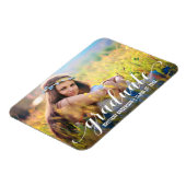 モダンスクリプト 卒業発表 フォト マグネット (左側)