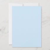 モダンスクリプト 洗礼 赤ちゃん 写真 招待状 (裏面)