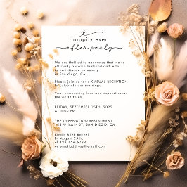 モダンスクリプト 私たちが出会った 写真 ウェディング レセプション 招待状