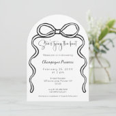 モダンスクリプト 結婚式の招待状 ブライズシャワー 招待状 (スタンド正面)