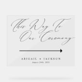 モダンスクリプト 結婚式の進行方向 アクリルサイン (正面)