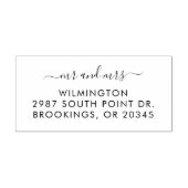 モダンスクリプト 返信先住所 ラバースタンプ (インプリント)