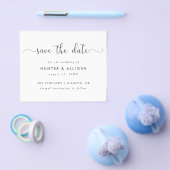 モダンスクリプト Save The Date | お手頃 フライヤー (シングル)