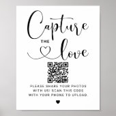 モダンスクリプトQRフォト「Capture the Love」 ポスター (正面)