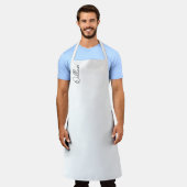 モダンスクリプパーソナライズされたト名 エプロン (着用した状態)