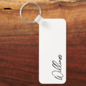 モダンスクリプパーソナライズされたト名 キーホルダー (正面)