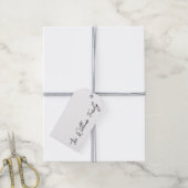 モダンスクリプパーソナライズされたト名 ギフトタグ (より糸付き)