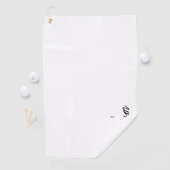 モダンスクリプパーソナライズされたト名 ゴルフタオル (インサイチュ)