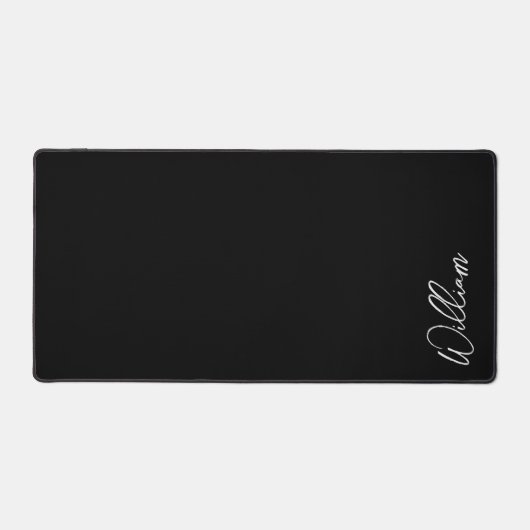 モダンスクリプパーソナライズされたト名 デスクマット (正面)