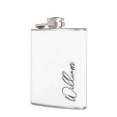 モダンスクリプパーソナライズされたト名 フラスク (左)