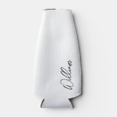 モダンスクリプパーソナライズされたト名 ボトルクーラー (正面)