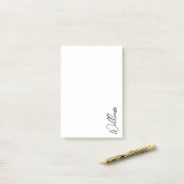 モダンスクリプパーソナライズされたト名 ポストイット (デスク上)