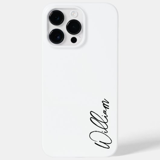 モダンスクリプパーソナライズされたト名 Case-Mate iPhoneケース (裏面)
