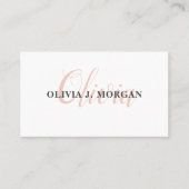 モダンスクリプミニマルト名 名刺 (正面)