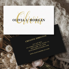 モダンスクリプミニマルト名 名刺