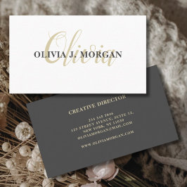 モダンスクリプミニマルト名 名刺