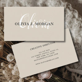 モダンスクリプミニマルト名 名刺