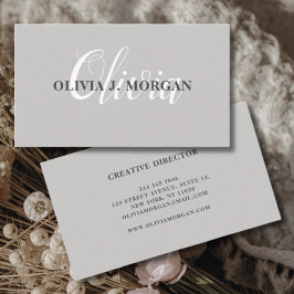 モダンスクリプミニマルト名 名刺