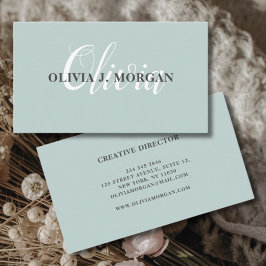 モダンスクリプミニマルト名 名刺