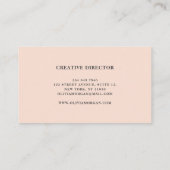 モダンスクリプミニマルト名 名刺 (裏面)