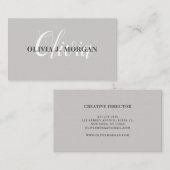 モダンスクリプミニマルト名 名刺 (正面/裏面)