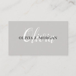 モダンスクリプミニマルト名 名刺