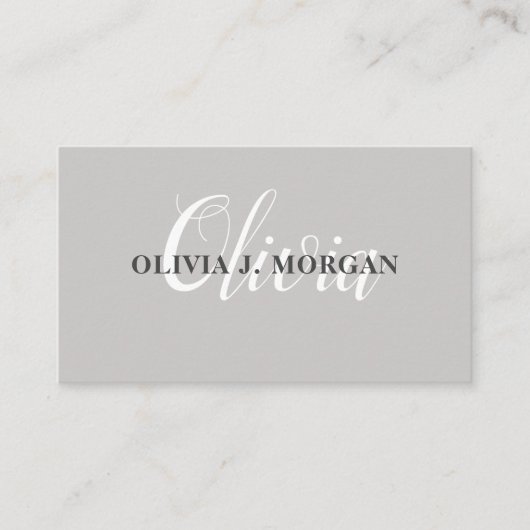 モダンスクリプミニマルト名 名刺 (正面)