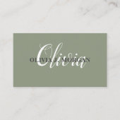 モダンスクリプミニマルト名 名刺 (正面)