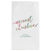 モダンスクリプメリート「クリスマス」 スモールペーパーバッグ (裏面)