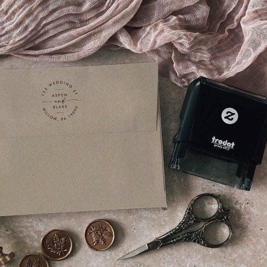 モダンスクリプ結婚トの循環アドレス セルフインキングスタンプ