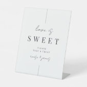 モダンスクリプ結婚トのDessertテーブル 台座サイン (正面)