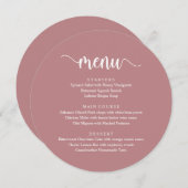 モダンスクリプ結婚ト メニュー (正面/裏面)