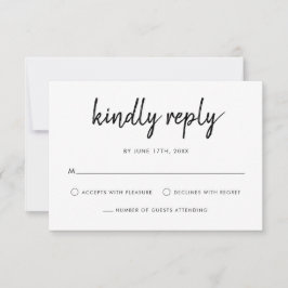 モダンスクリプ結婚ト 出欠カード