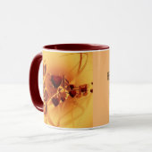 モダンスケッチミュージックオペラシンガーソプラノ マグカップ (正面左)