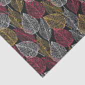 モダンスケルトン葉の秋柄 薄葉紙 (詳細)