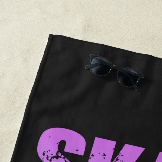 モダンスケートエクストリームスケートボードおもしろいトロピカル ビーチタオル (インサイチュ)