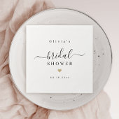 モダンスシンプルエレガントトブライダルシャワーパーティー スタンダードカクテルナプキン