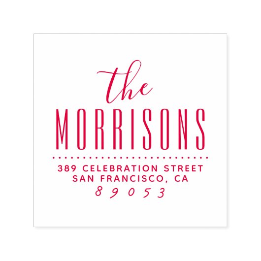 モダンススタイリッシュはっきりしたクリプト名差出人住所 セルフインキングスタンプ (デザイン)