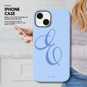 モダンススタイリッシュエレガントクリプト名(青) Case-Mate iPhone 14ケース