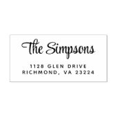 モダンススタイリッシュクリプト差出人住所 ラバースタンプ (インプリント)