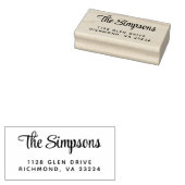 モダンススタイリッシュクリプト差出人住所 ラバースタンプ (押印)