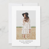 モダンスタイリッシュエレガントはっきりした写真 案内状 (正面)