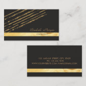 モダンスタイリッシュエレガントストライプの, 名刺 (正面/裏面)