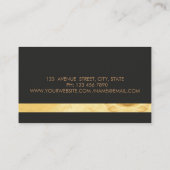 モダンスタイリッシュエレガントストライプの, 名刺 (裏面)