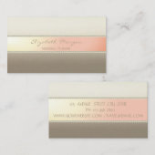 モダンスタイリッシュエレガントストライプ,真珠 名刺 (正面/裏面)