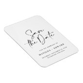 モダンスタイリッシュエレガントタイポグラフィ結婚の マグネット (右側)